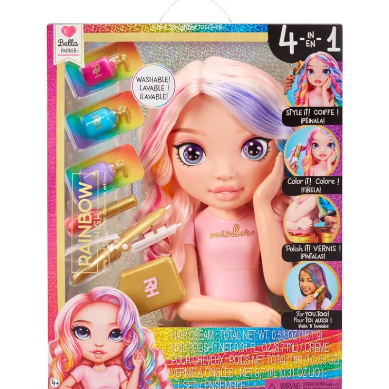 MGA Muñecas|Rainbow High Busto de Peinados