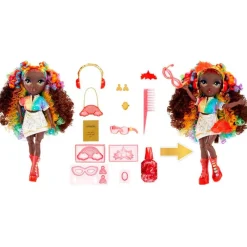 MGA Muñecas|Rainbow High Creative Crystals Muñeca Iris Bow