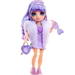 MGA Rainbow High Creative Crystals Muñeca Violet Willow- Muñecas