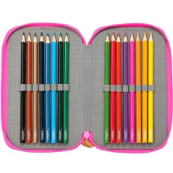 SAFTA Rainbow High Estuche Triple- Escolar