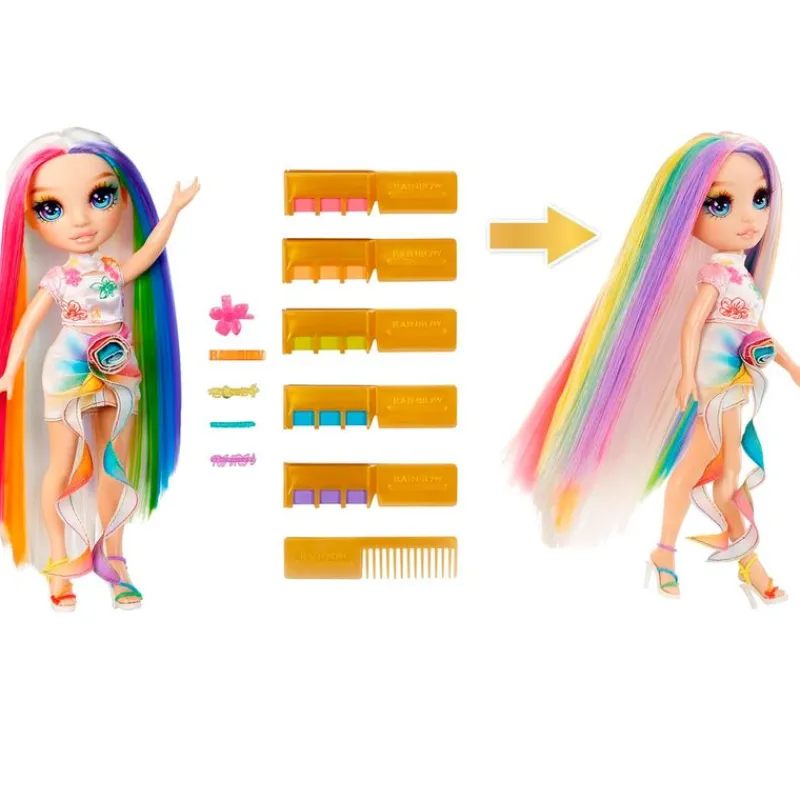 MGA Muñecas|Rainbow High Hair Chalk & Style Muñeca Amaya