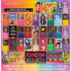 SELECCION DRIM Juegos Y Juguetes De Imitación|Rainbow High Pack Esmaltes Peel-Off