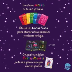 GOLIATH Rainbow Pirates Juego Cartas- Juegos De Mesa|Amigos Y Familia