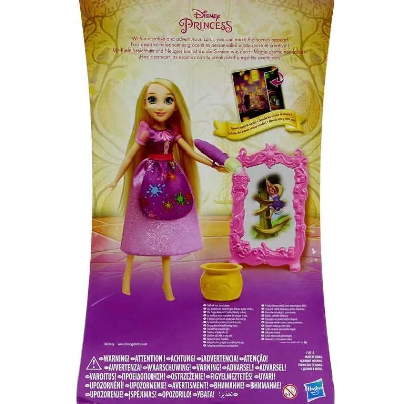 HASBRO Muñecas|Rapunzel Sueños de Princesas Lienzo de Pintura Mágica