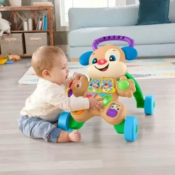 FISHER PRICE Ríe y Aprende Andador Perrito Primeros Pasos- Primera Infancia Y Preescolar