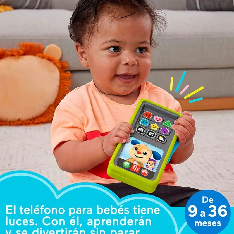 FISHER PRICE Ríe y Aprende Smartphone Teléfono Infantil- Primera Infancia Y Preescolar