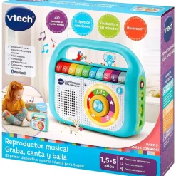 VTECH Reproductor Musical Graba, Canta y Baila- Electrónicos