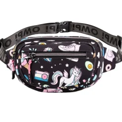 KARACTERMANIA Riñonera Negra Oh My Pop! Illusion- Escolar