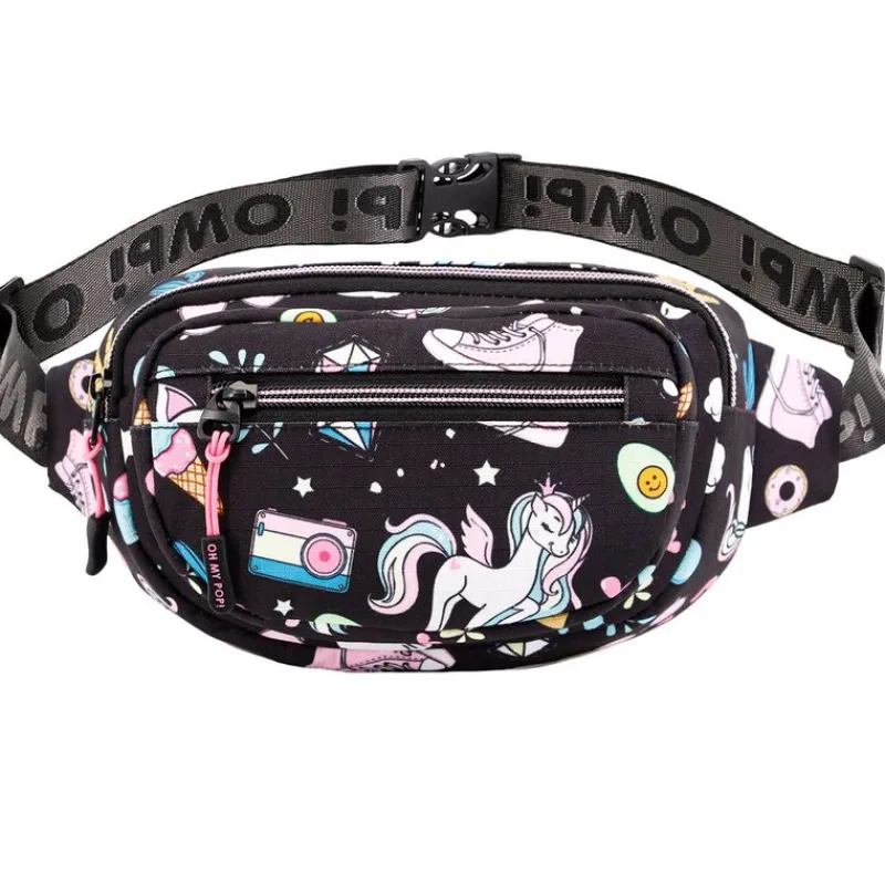 KARACTERMANIA Riñonera Negra Oh My Pop! Illusion- Escolar