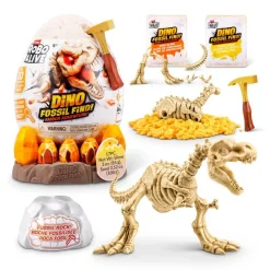 ZURU Robo Alive Huevo Sorpresa S1 Dino Fossil Find Amber Adventure- Figuras Y Figuras De Acción|Manualidades