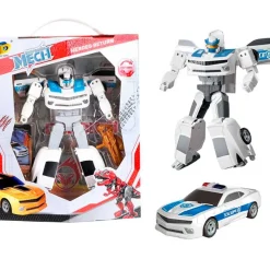 DRIM DISCOUNT Figuras Y Figuras De Acción|Robot Policía Transformable