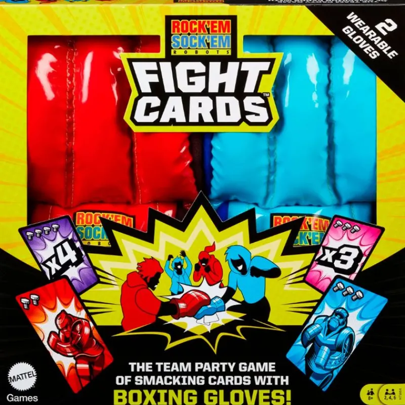 MATTEL Juegos De Mesa|Rock'em Sock'em Robots Juego Cartas