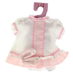 DRIM DISCOUNT Muñecas|Ropita para Muñecos Blanco con Rosa 35 cm