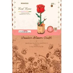 MADNESS TOYS Juegos De Construcción|Puzzles Y Construcciones|Rosa Roja Maqueta