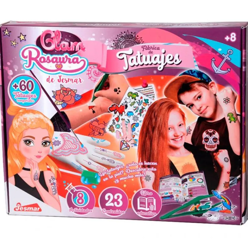 JESMAR Rosaura Glam Fábrica de Tatuajes- Juegos Y Juguetes Educativos