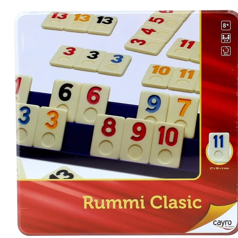 CAYRO Rummi Clásico en Caja de Metal- Juegos De Mesa