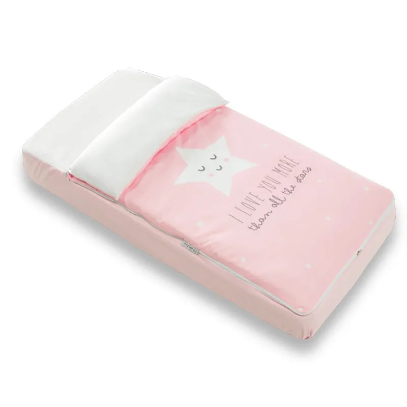 PETITE STAR Ropa De Cuna|Juegos De Madera|Saco nórdico cuna 60*120 I Love Rosa
