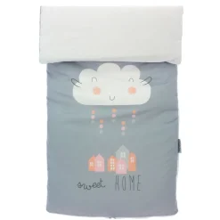 PIRULOS Ropa De Cuna|Juegos De Madera|Saco Nórdico para cuna 60x120 Sweet Gris