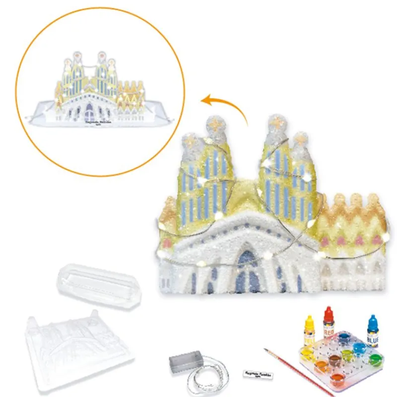DRIM DISCOUNT Sagrada Familia con Luz para Decorar- Manualidades