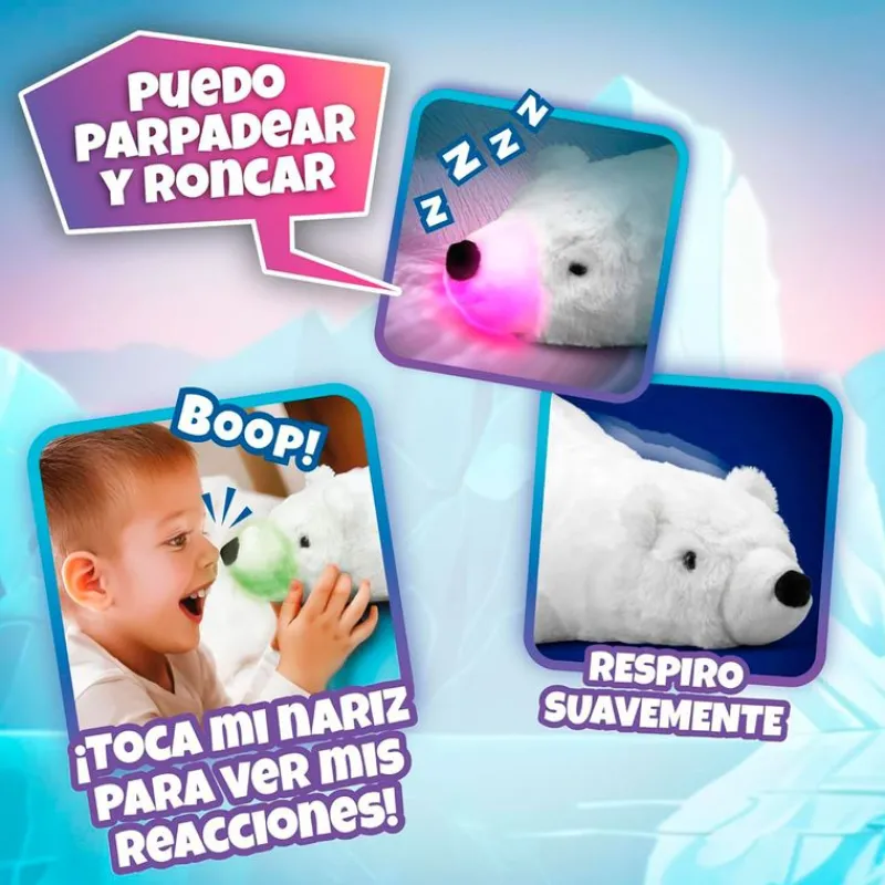 BIZAK Salva al Oso Polar Peluche Interactivo- Electrónicos