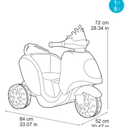 FEBER Scooty Little Princess 6V Moto Eléctrica- Vehículos Con Batería O Motor