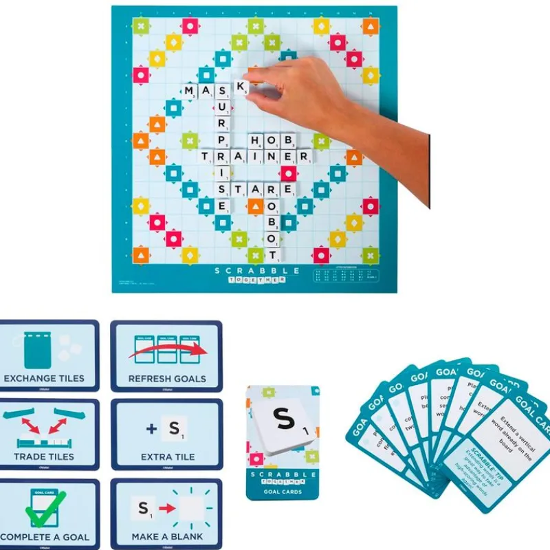 MATTEL Juegos De Mesa|Scrabble Original 2 Juegos en 1