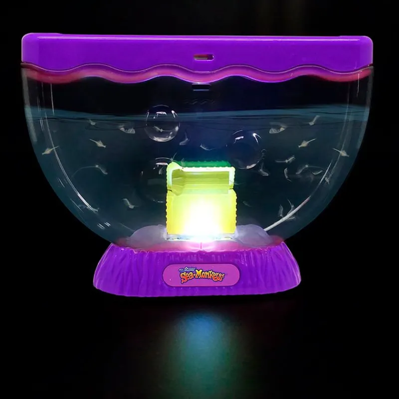 BIZAK Juegos Y Juguetes Educativos|Sea Monkeys Ocean Zoo Cofre Del Tesoro Con Luz