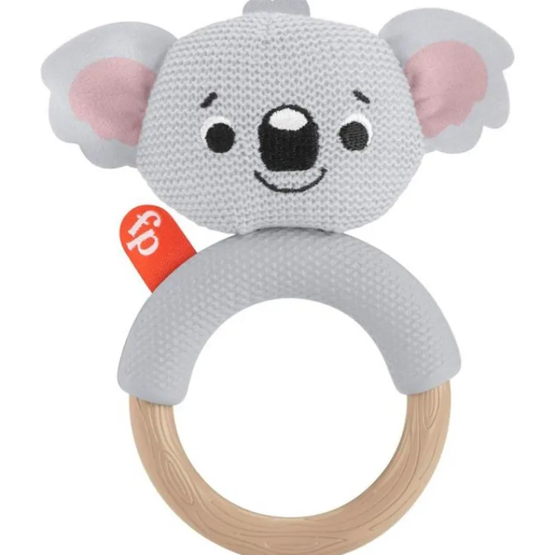 FISHER PRICE Chupetes Y Dentición|Juegos De Madera|Sensimals Mordedor Animalito Madera Surtido