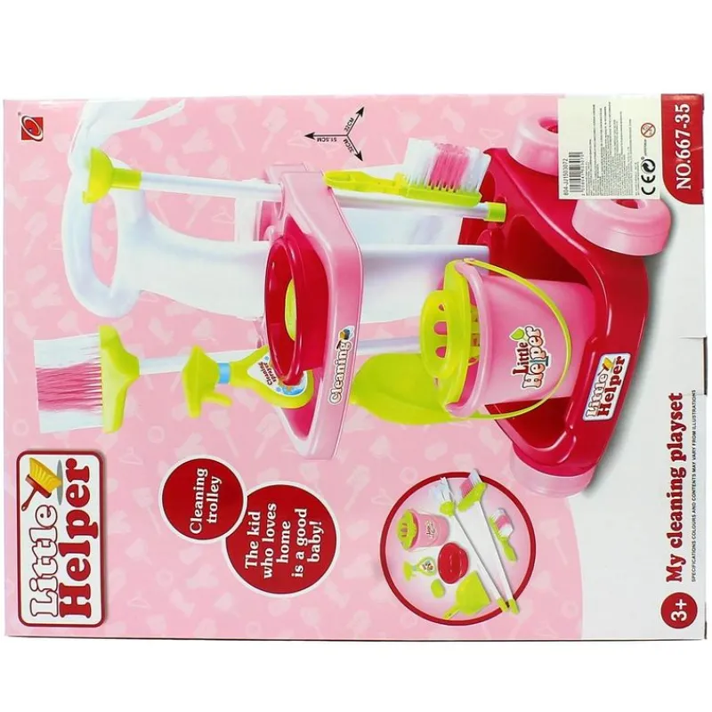 DRIM DISCOUNT Set Carro de Limpieza Infantil- Juegos Y Juguetes De Imitación