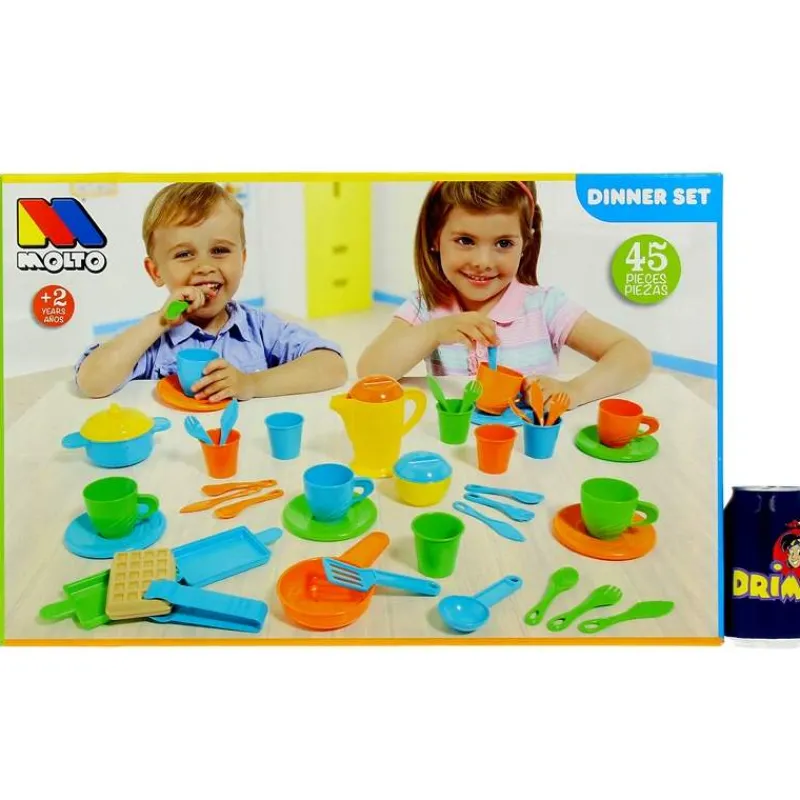 MOLTO Juegos Y Juguetes De Imitación|Set de Comida de 45 Piezas