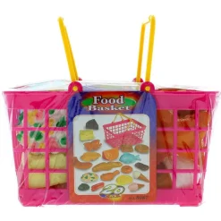 DRIM DISCOUNT Juegos Y Juguetes De Imitación|Set de Comida en Cesta 20 Piezas
