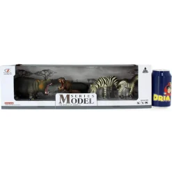 DRIM DISCOUNT Set Figuras Cebras y Hipopótamos- Figuras Y Figuras De Acción