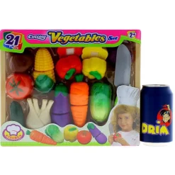 DRIM DISCOUNT Set Infantil Vegetales para Cortar- Juegos Y Juguetes De Imitación