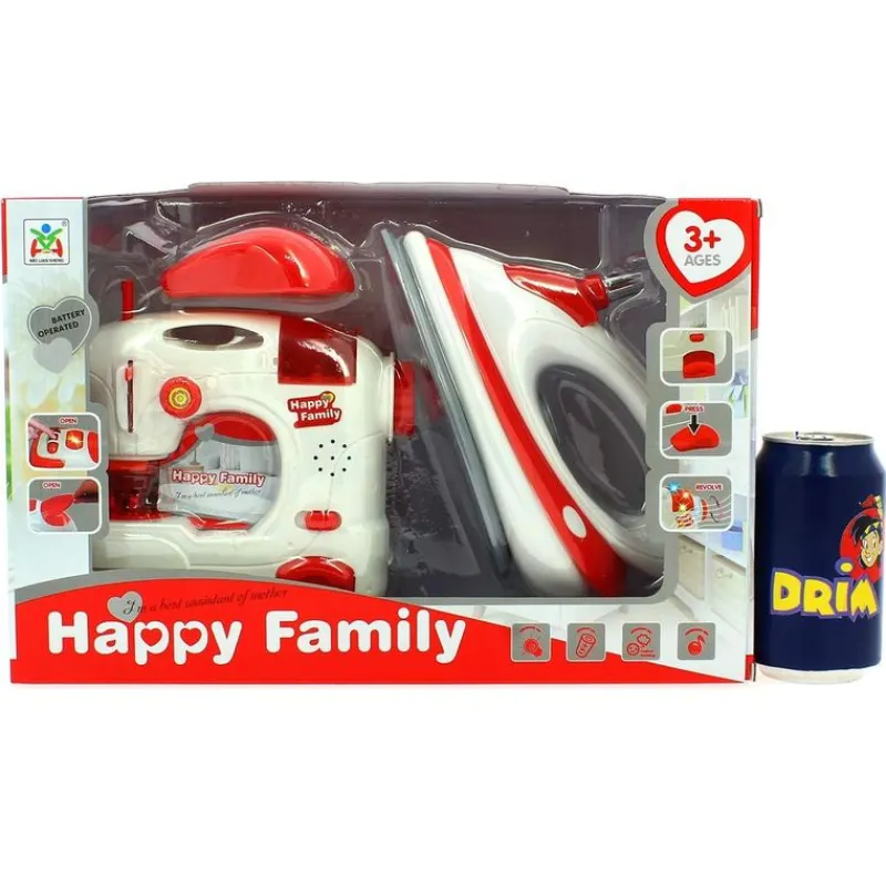 DRIM DISCOUNT Set Máquina de Coser y Plancha Infantil- Juegos Y Juguetes De Imitación