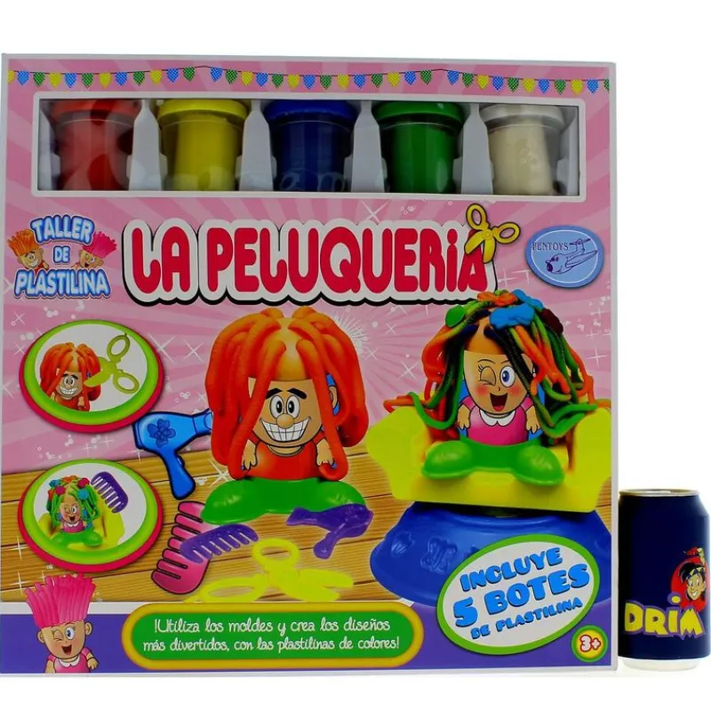 DRIM DISCOUNT Manualidades|Set Plastilina Peluquería con 5 Botes