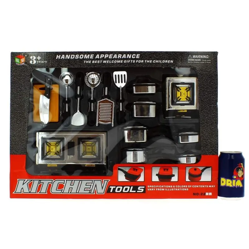 DRIM DISCOUNT Set Utensilios de Cocina Infantiles- Juegos Y Juguetes De Imitación