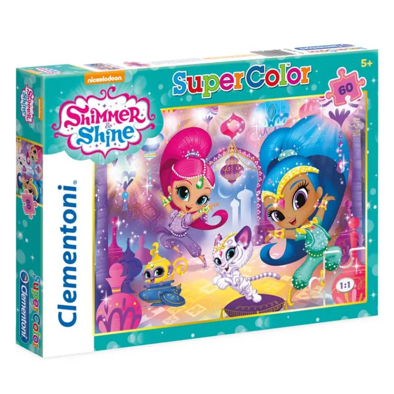 CLEMENTONI Shimmer and Shine Puzzle de 60 Piezas- Puzzles Y Construcciones