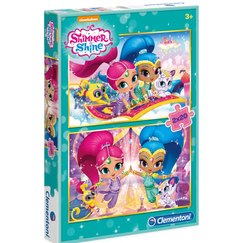 CLEMENTONI Puzzles Y Construcciones|Shimmer and Shine Puzzle 2x20 Piezas