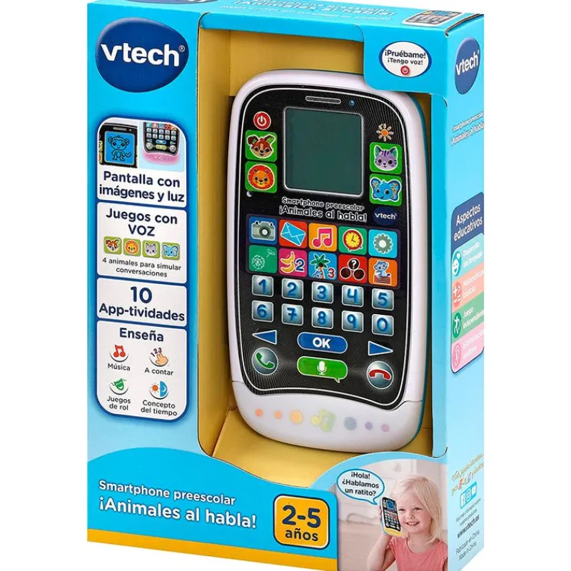 VTECH Smartphone Preescolar ¡Animales al Habla!- Primera Infancia Y Preescolar
