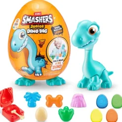 ZURU Smashers Junior Huevo Dinosaurio Grande Surtido- Figuras Y Figuras De Acción