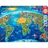 EDUCA Puzzles Expertos: Más De 1000 Piezas|Puzzles Y Construcciones|Símbolos del Mundo Puzzle 2000 Piezas