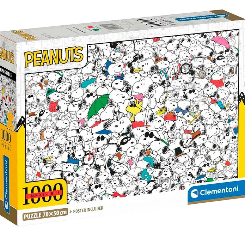 CLEMENTONI Puzzles Y Construcciones|Snoopy Puzzle Imposible 1000 Piezas