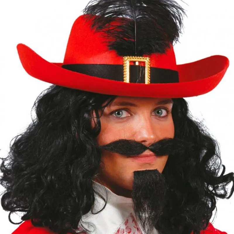 DRIM DISCOUNT Disfraces Y Complementos|Disfraces Y Complementos|Sombrero Mosquetero Rojo