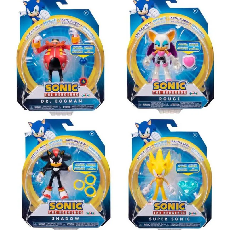 JAKKS PACIFIC Sonic Figura Articulada Surtido- Figuras Videojuegos|Figuras Y Figuras De Acción