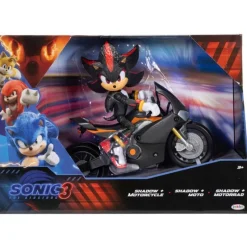 JAKKS PACIFIC Figuras Videojuegos|Figuras Y Figuras De Acción|Sonic la Película 3 Figura Shadows y Moto