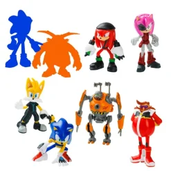 BIZAK Figuras Videojuegos|Figuras Y Figuras De Acción|Sonic Pack de 8 Figuras Surtido Caja Deluxe