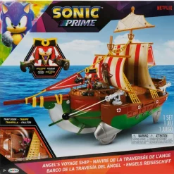 JAKKS PACIFIC Figuras Y Figuras De Acción|Sonic Prime Barco de la Travesía del Ángel