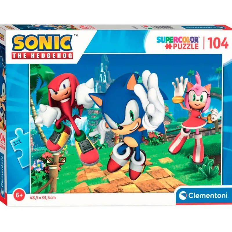 CLEMENTONI Sonic Puzzle 104 Piezas- Puzzles Y Construcciones