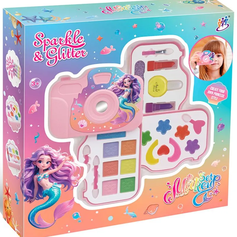 DRIM DISCOUNT Juegos Y Juguetes De Imitación|Sparkle & Glitter Cámara Estuche Maquillaje