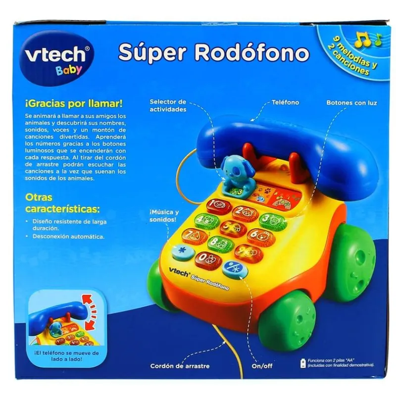 VTECH Súper Rodófono- Primera Infancia Y Preescolar
